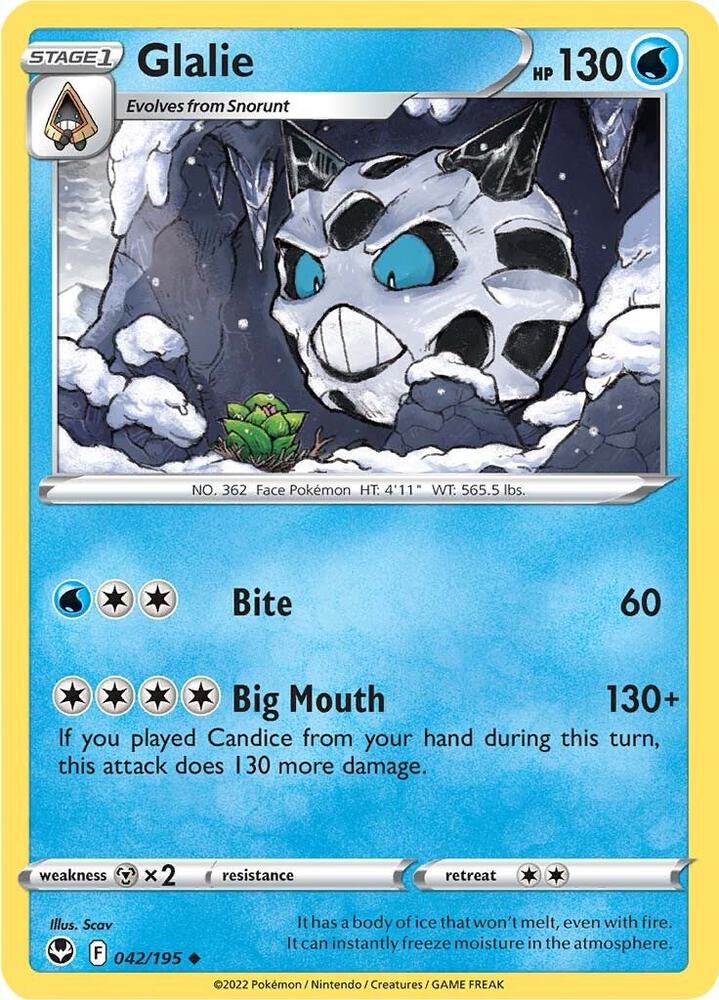Pokemon Glalie 42/195 Silver Tempest
