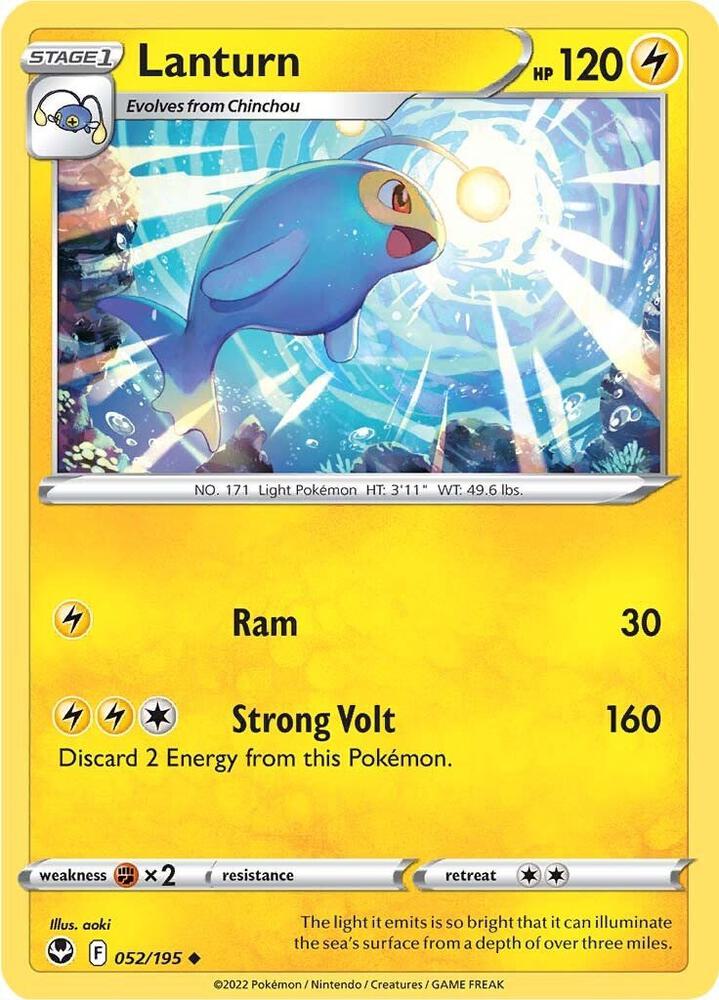 Pokemon Lanturn 52/195 Silver Tempest