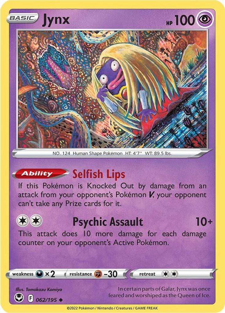Pokemon Jynx 62/195 Silver Tempest