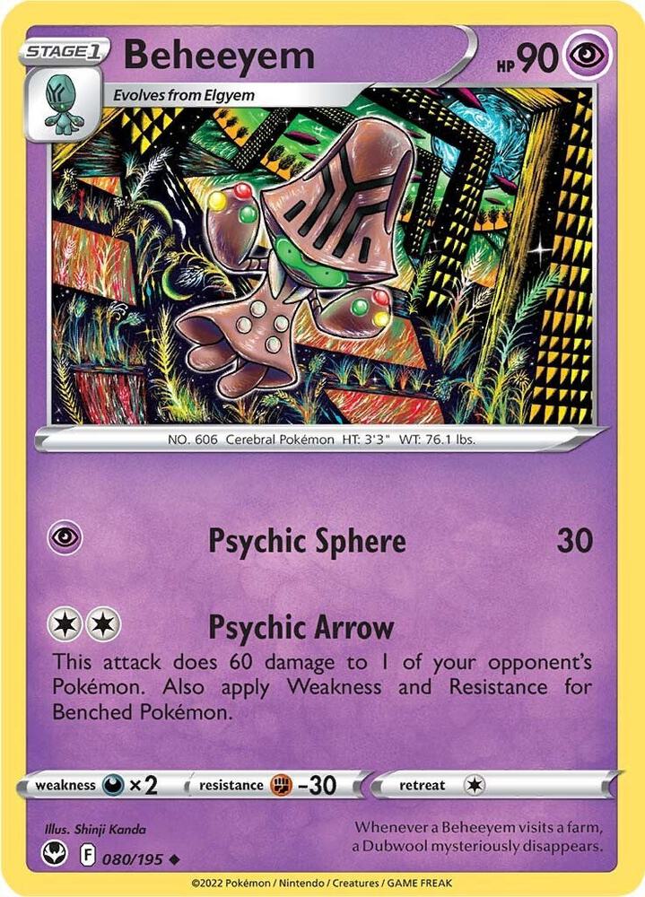 Pokemon Beheeyem 80/195 Silver Tempest