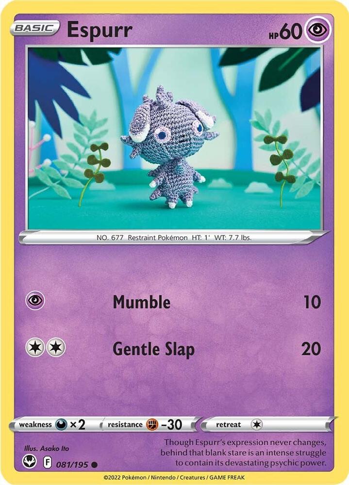 Pokemon Espurr 81/195 Silver Tempest