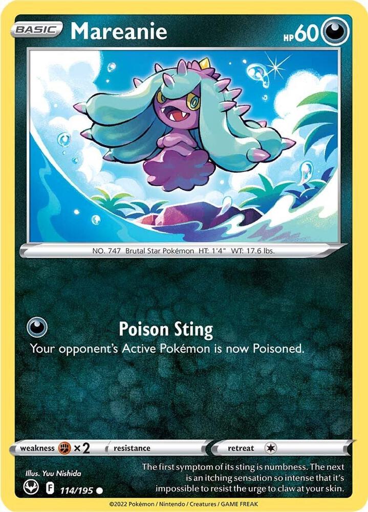 Pokemon Mareanie 114/195 Silver Tempest