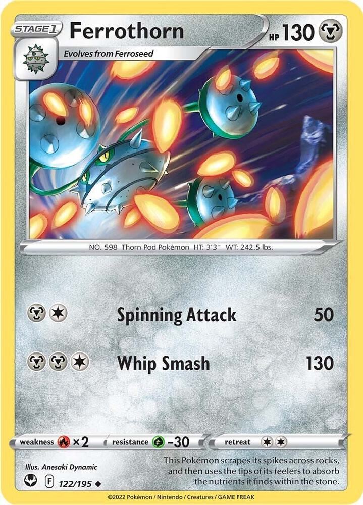 Pokemon Ferrothorn 122/195 Silver Tempest