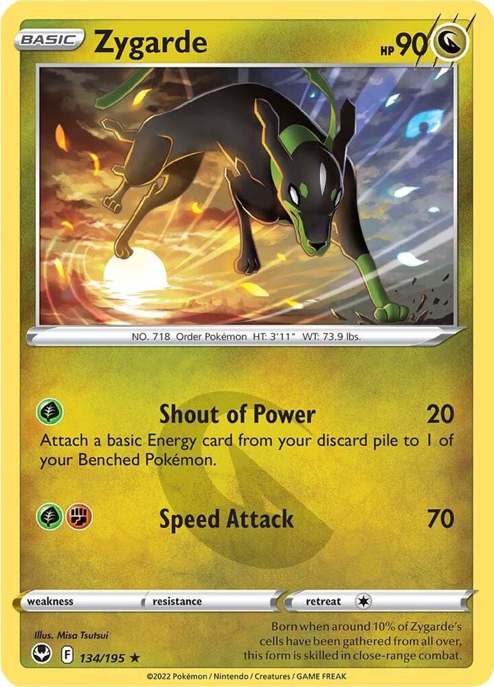 Pokemon Zygarde 134/195 Silver Tempest