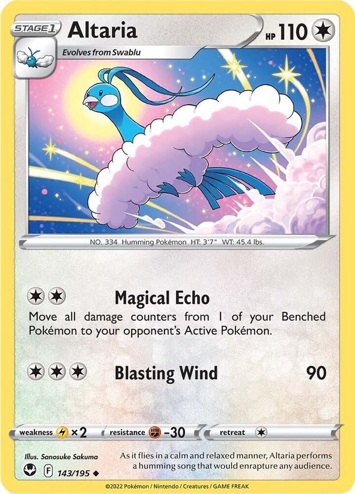Pokemon Altaria 143/195 Silver Tempest