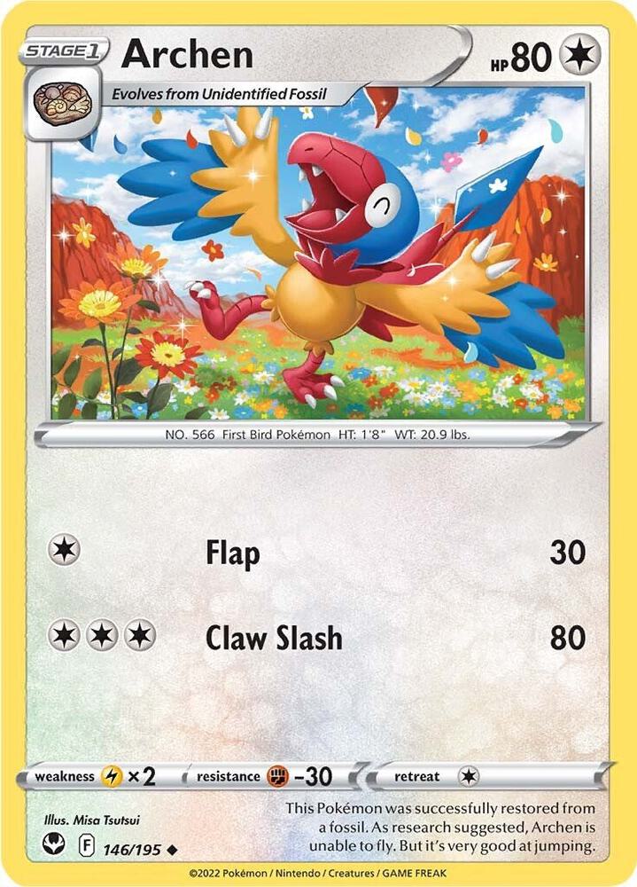Pokemon Archen 146/195 Silver Tempest