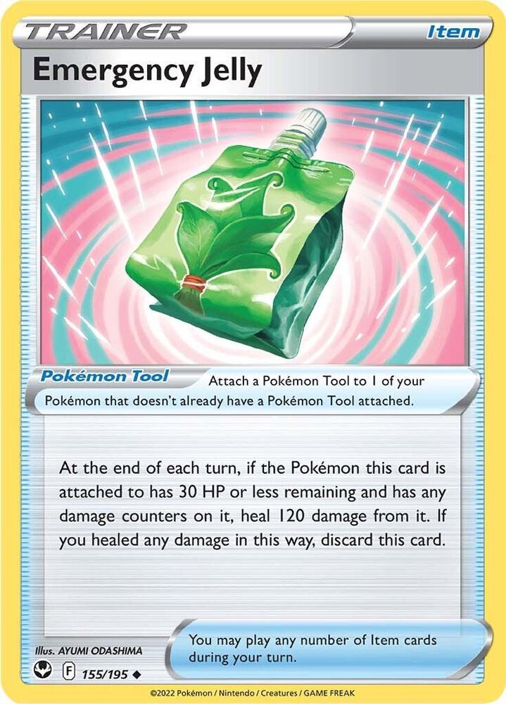 Pokemon Emergency Jelly 155/195 Silver Tempest
