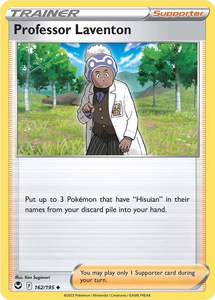 Pokemon Professor Laventon 162/195 Silver Tempest