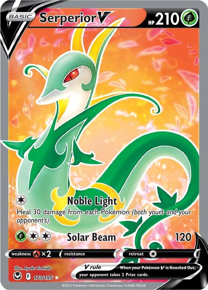Pokemon Serperior V 170/195 Silver Tempest