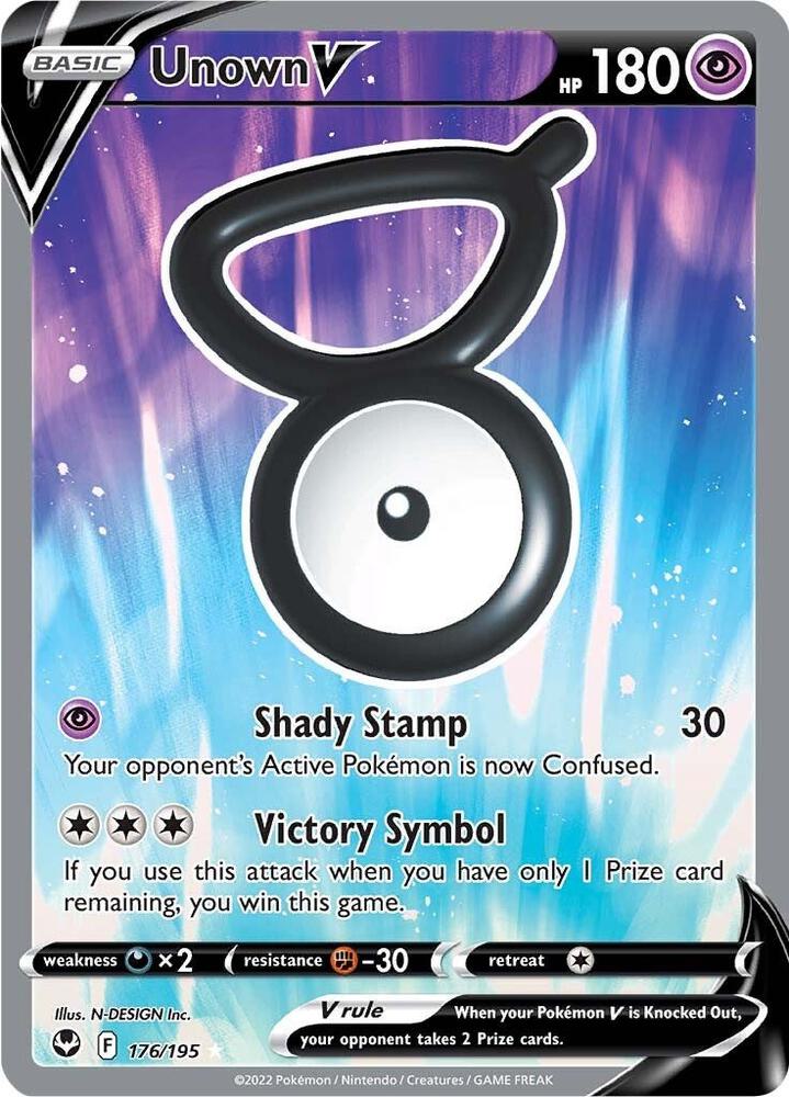 Pokemon Unown V 176/195 Silver Tempest