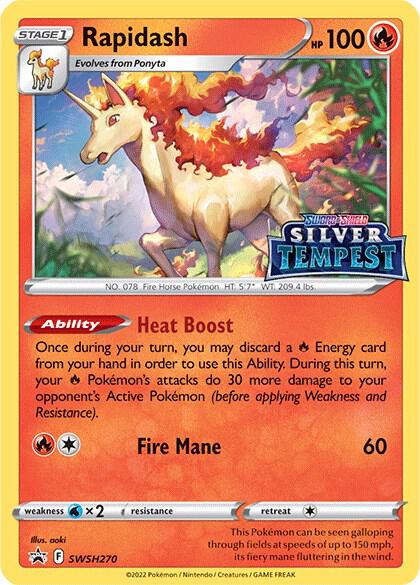 Pokemon Rapidash SWSH270 SWSH Black Star Promos