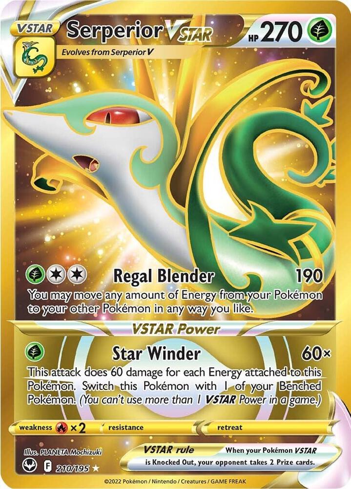 Pokemon Serperior VSTAR 210/195 Silver Tempest