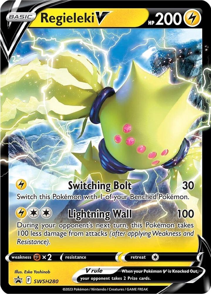 Pokemon Regieleki V SWSH280 SWSH Black Star Promos