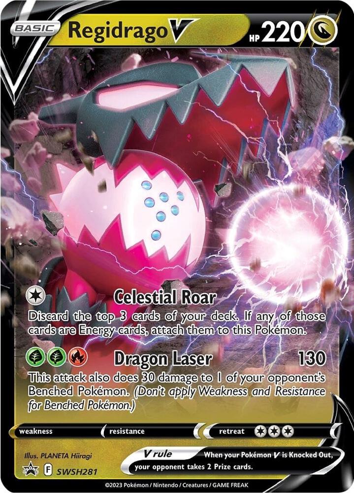Pokemon Regidrago V SWSH281 SWSH Black Star Promos