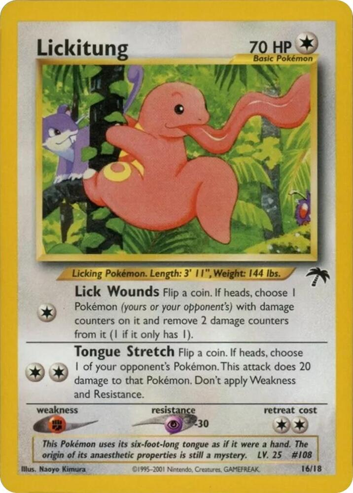 Pokemon Lickitung 16/18 Southern Islands