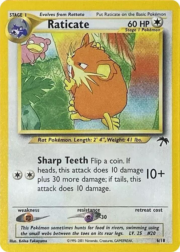 Pokemon Raticate 6/18 Southern Islands