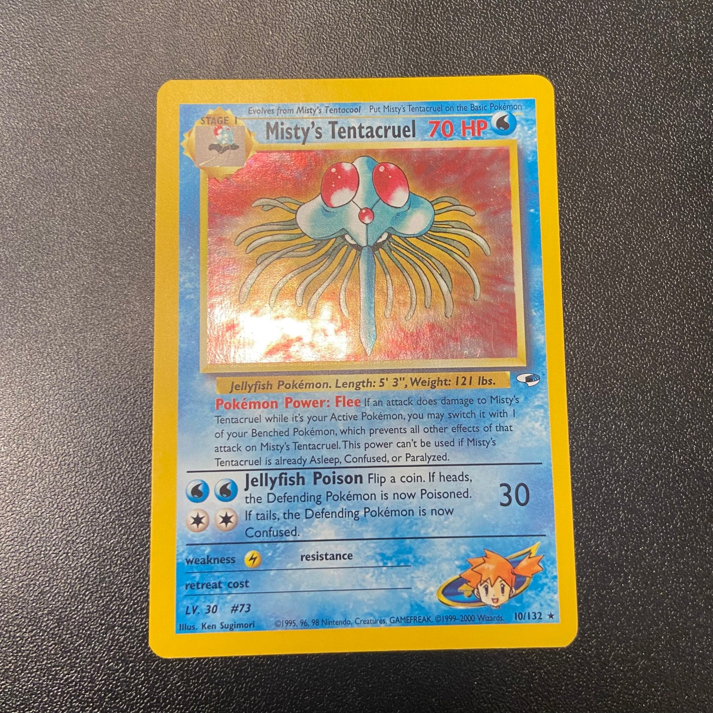 Pokemon TCG Misty's Tentacruel Holofoil 10/132 Gym Heroes