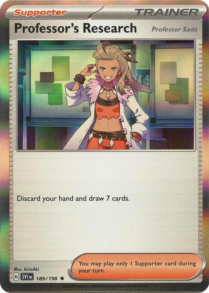 Pokemon Professor's Research 189/198 Scarlet & Violet