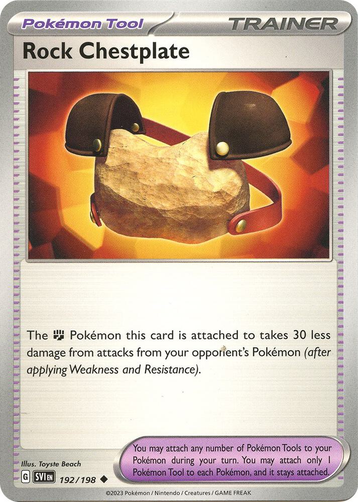 Pokemon Rock Chestplate 192/198 Scarlet & Violet
