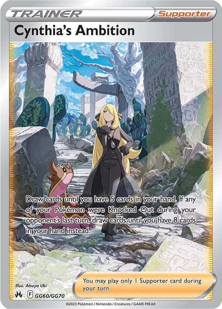 Pokemon Cynthia's Ambition GG60/GG70 Crown Zenith