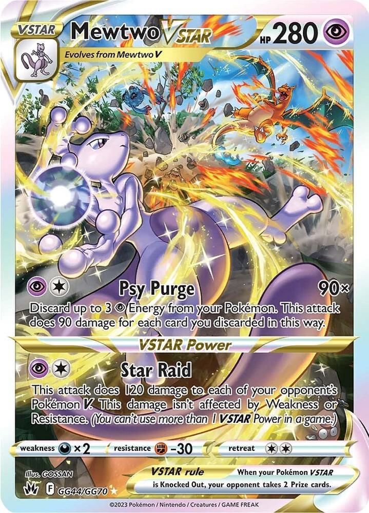 Pokemon Mewtwo VSTAR GG44/GG70 Crown Zenith