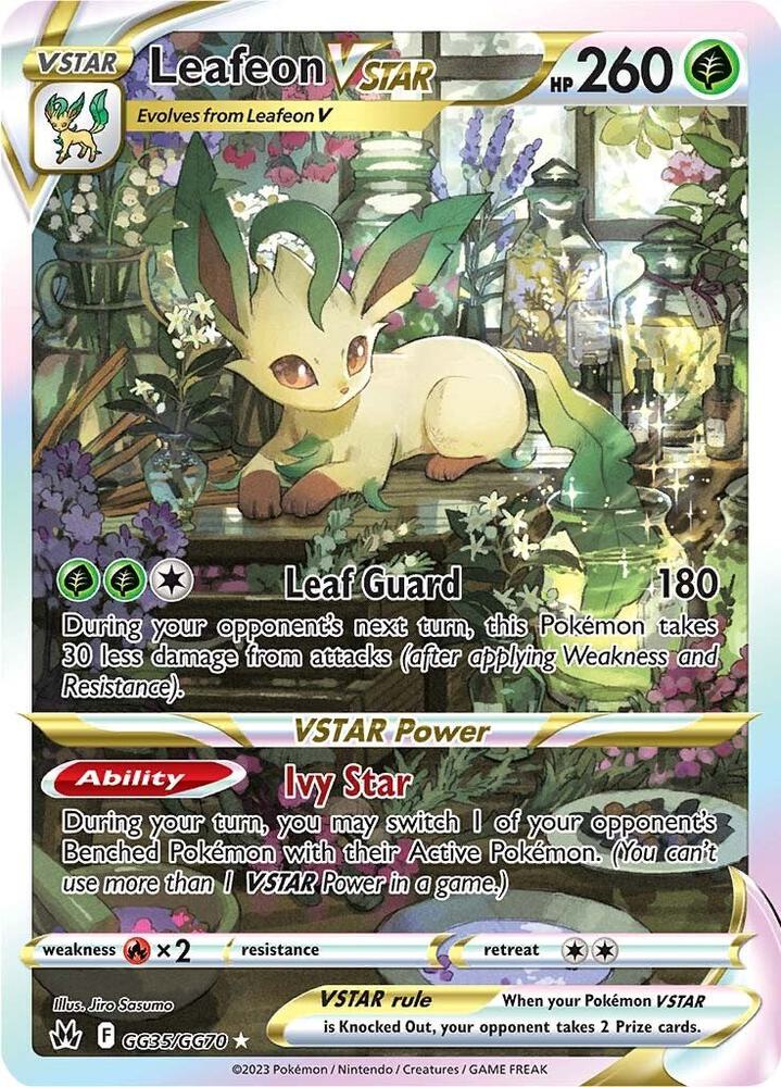 Pokemon Leafeon VSTAR GG35/GG70 Crown Zenith