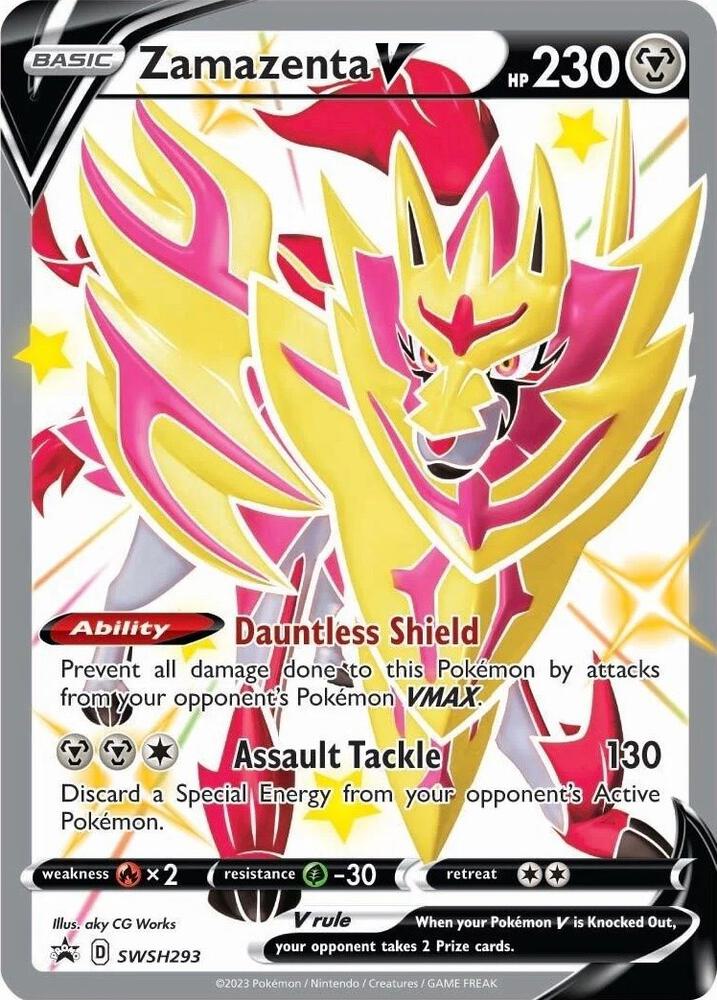 Pokemon Zamazenta V SWSH293 SWSH Black Star Promos