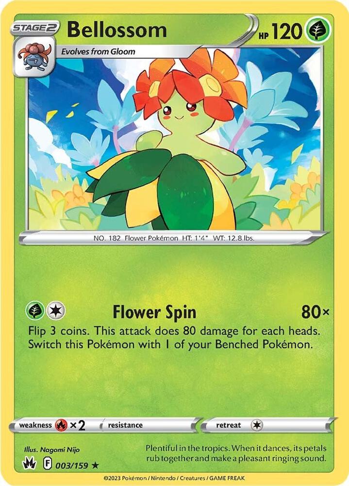 Pokemon Bellossom 3/159 Crown Zenith