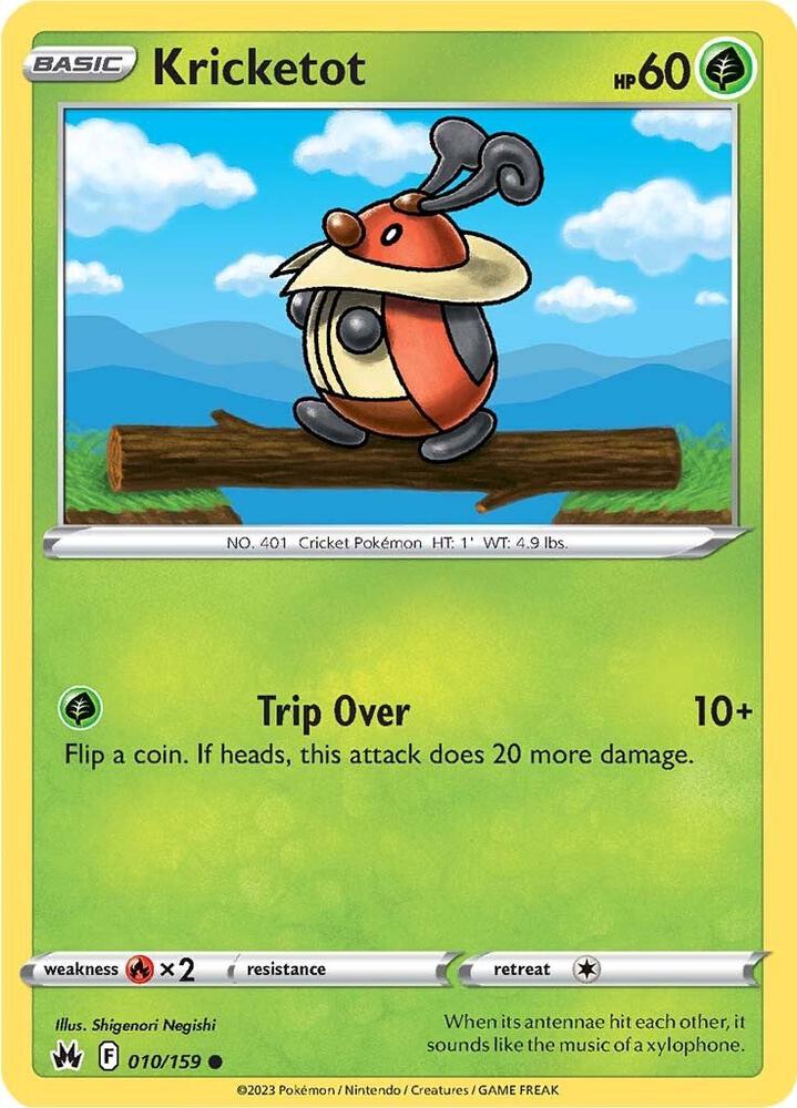 Pokemon Kricketot 10/159 Crown Zenith