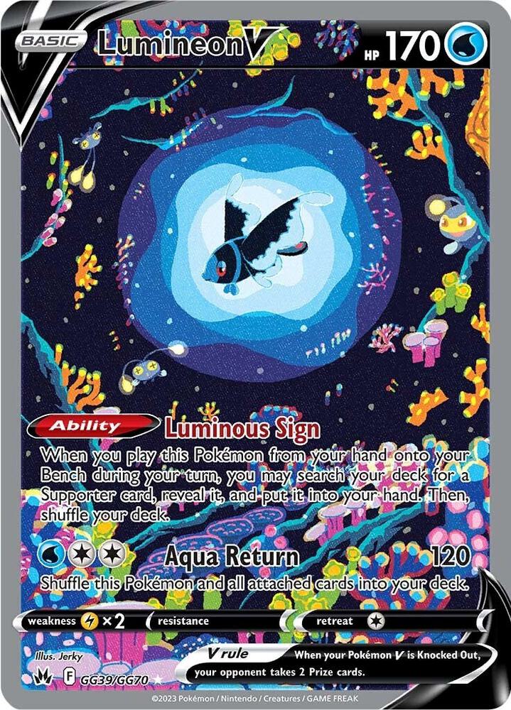 Pokemon Lumineon V GG39/GG70 Crown Zenith