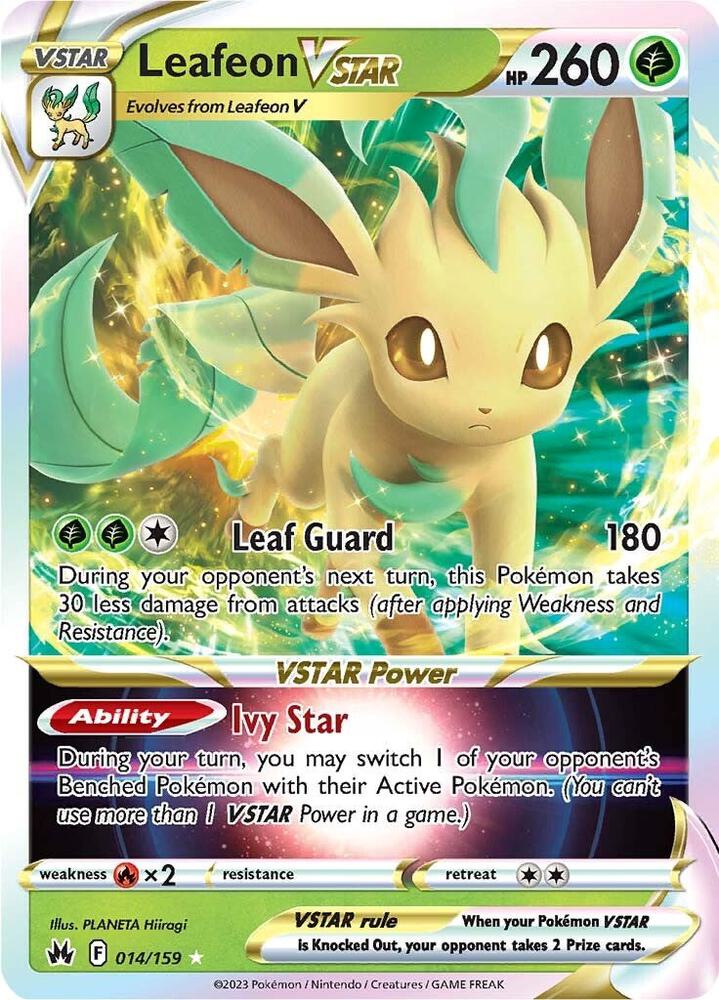Pokemon Leafeon VSTAR 14/159 Crown Zenith