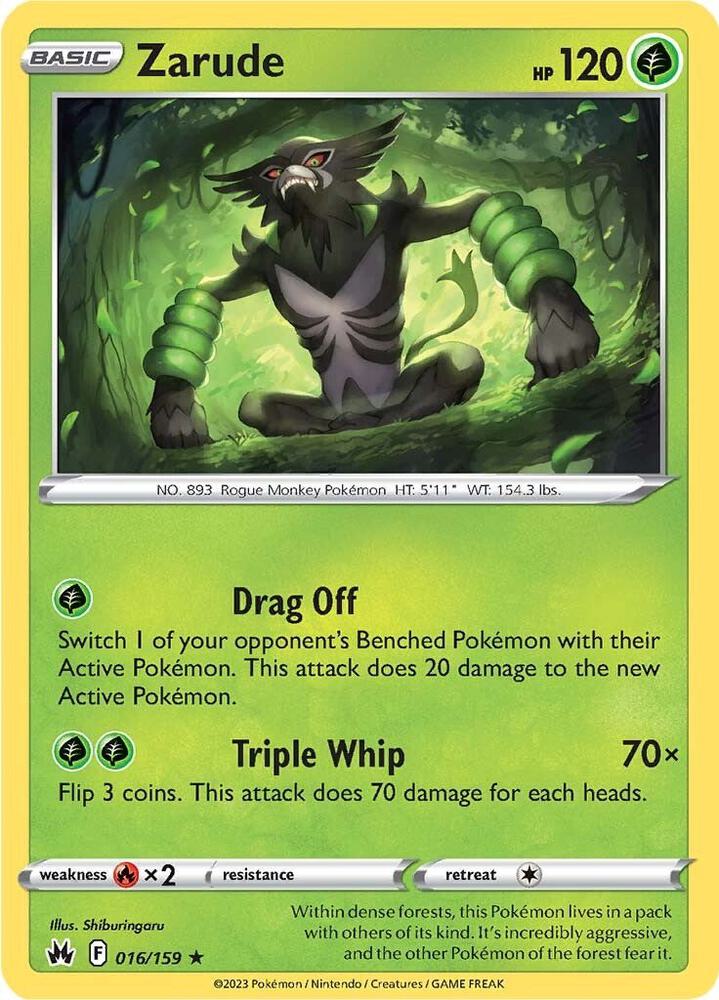 Pokemon Zarude 16/159 Crown Zenith