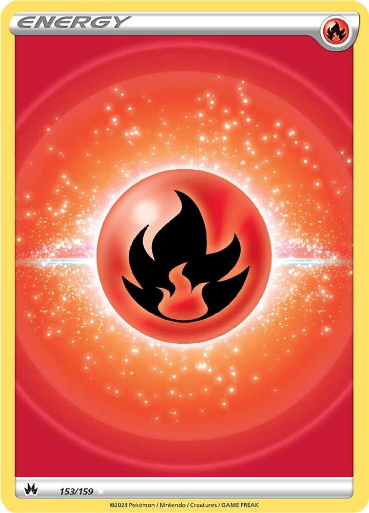 Pokemon Fire Energy 153/159 Crown Zenith