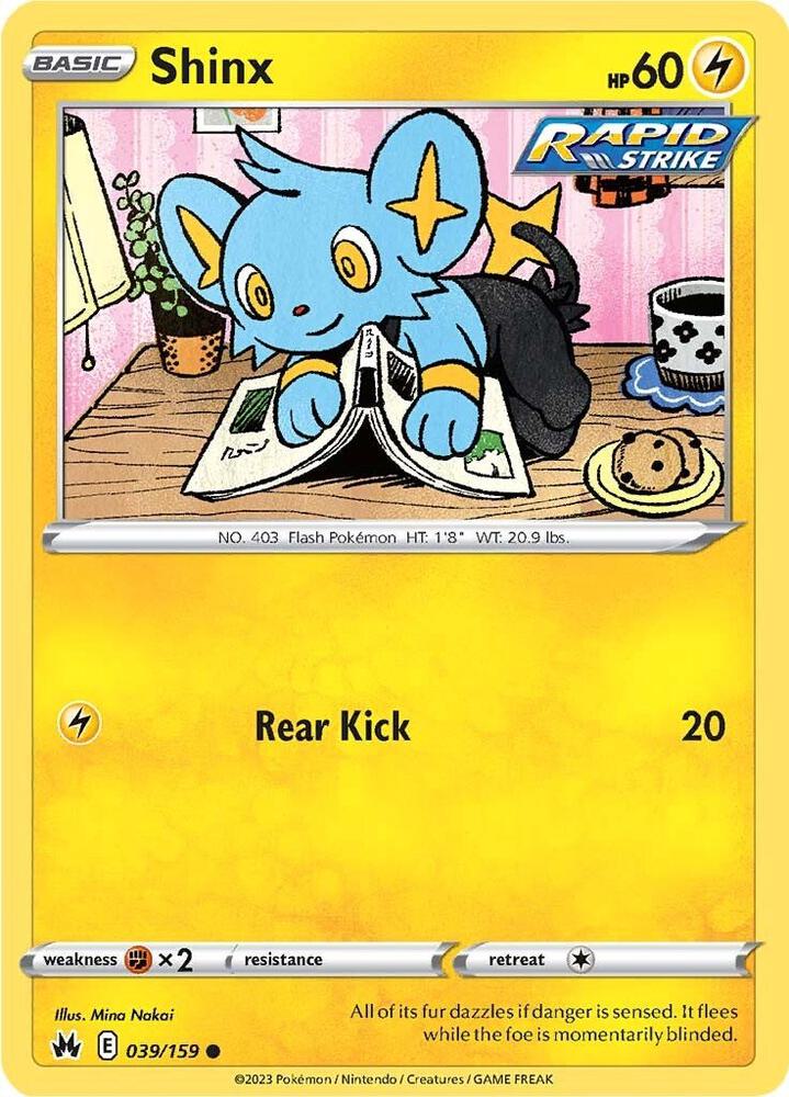 Pokemon Shinx 39/159 Crown Zenith