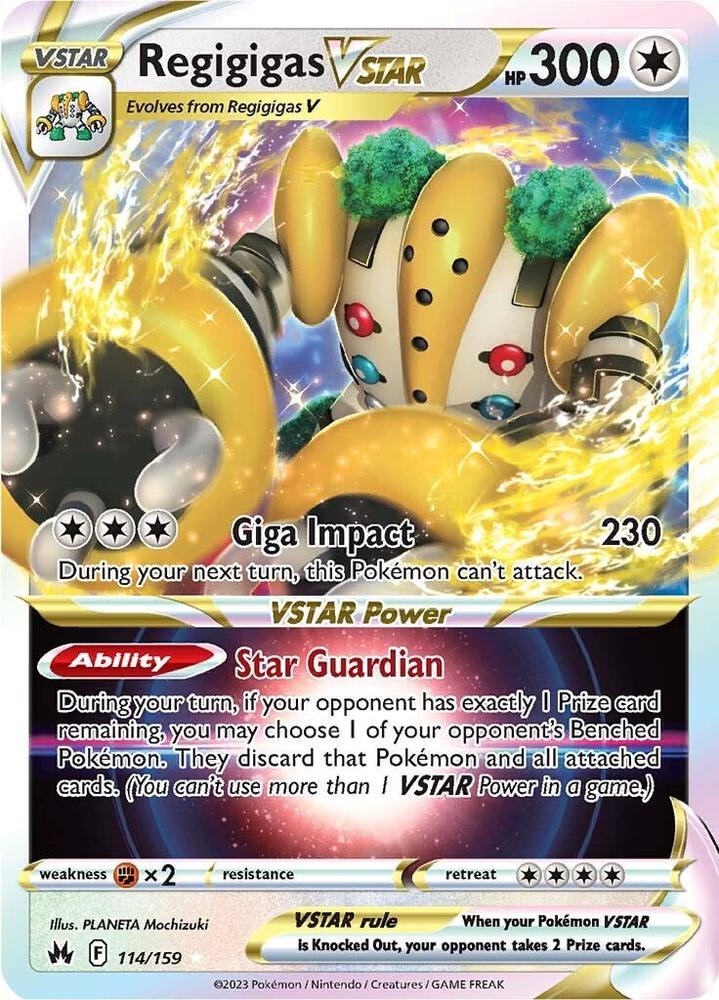 Pokemon Regigigas VSTAR 114/159 Crown Zenith