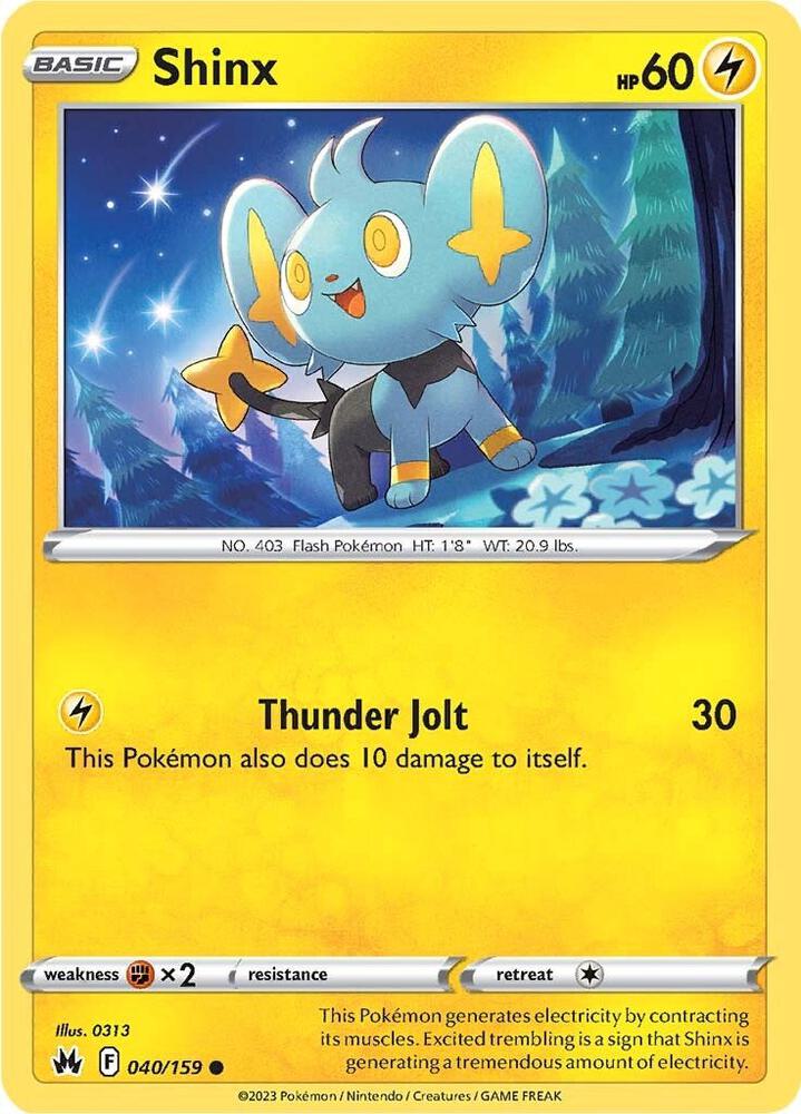 Pokemon Shinx 40/159 Crown Zenith