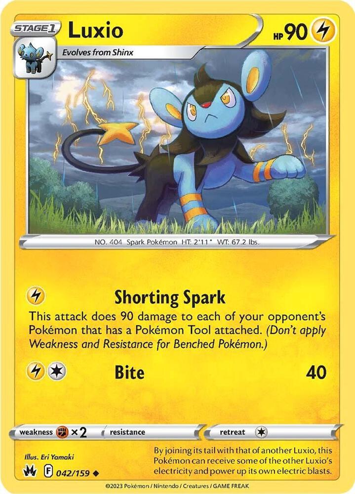 Pokemon Luxio 42/159 Crown Zenith