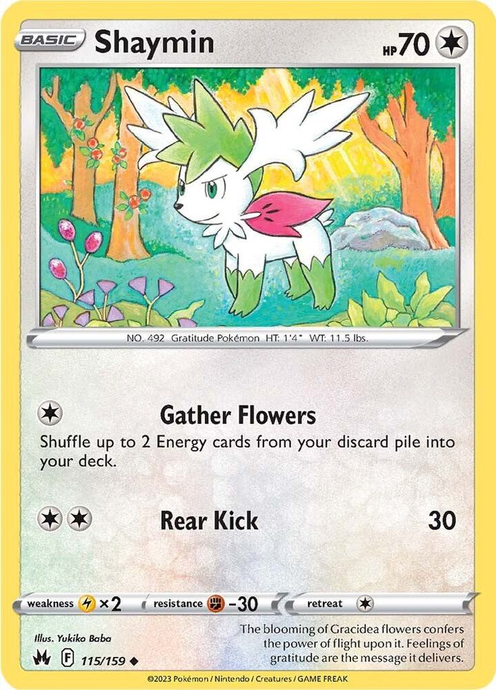 Pokemon Shaymin 115/159 Crown Zenith