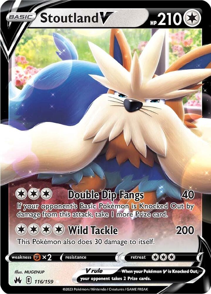 Pokemon Stoutland V 116/159 Crown Zenith