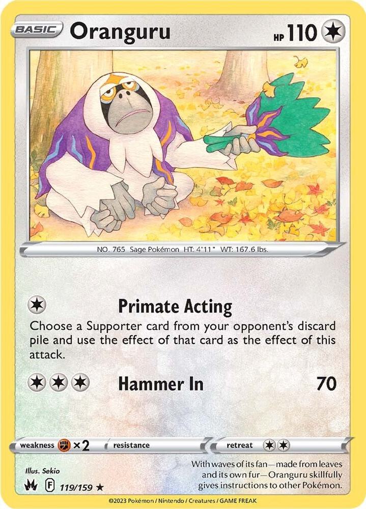 Pokemon Oranguru 119/159 Crown Zenith