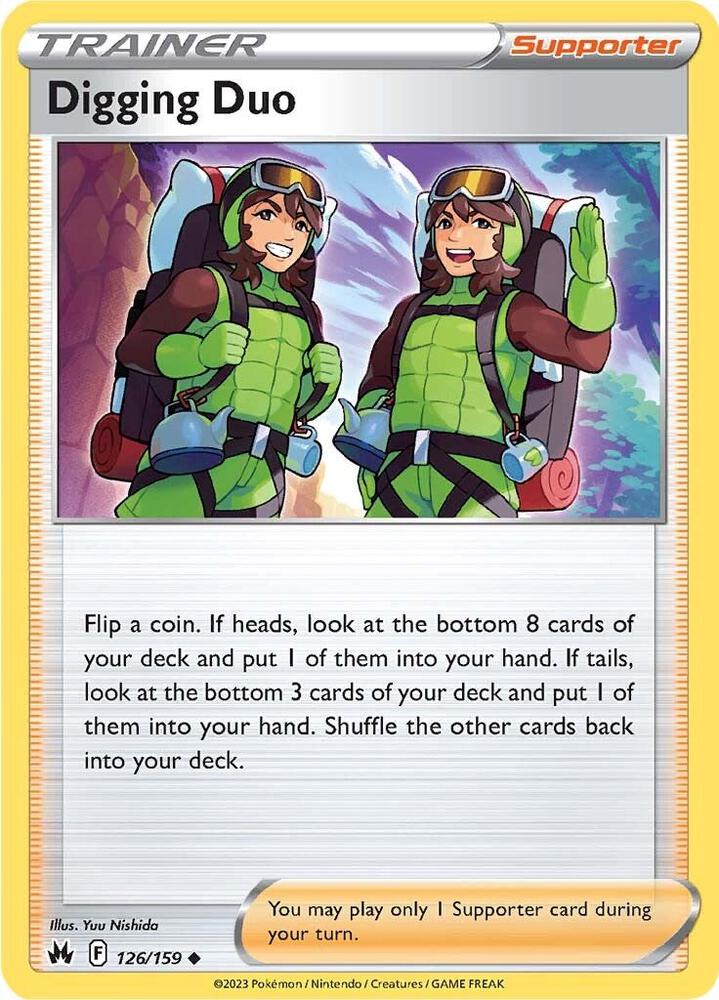 Pokemon Digging Duo 126/159 Crown Zenith