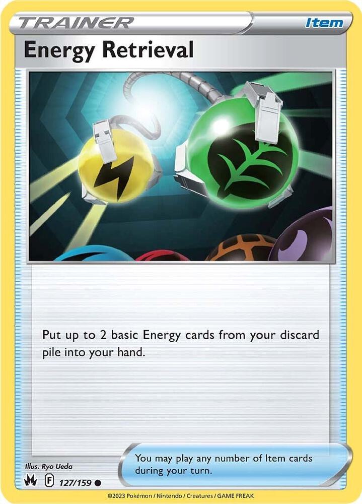 Pokemon Energy Retrieval 127/159 Crown Zenith