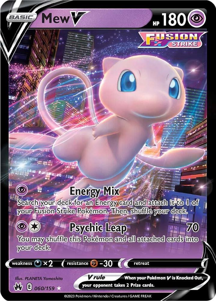 Pokemon Mew V 60/159 Crown Zenith