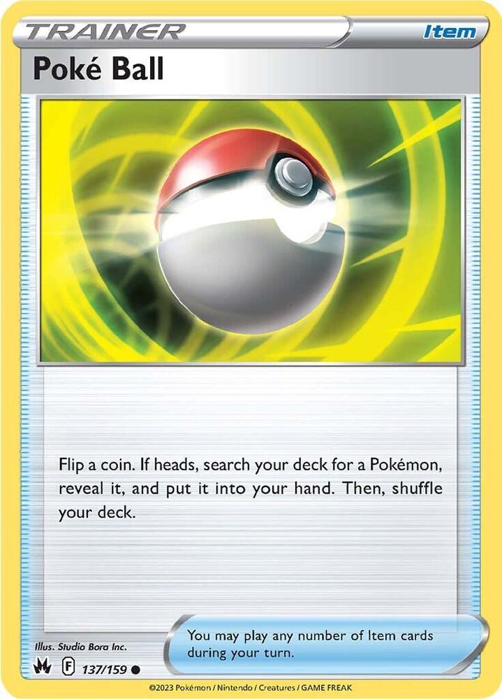 Pokemon Poké Ball 137/159 Crown Zenith