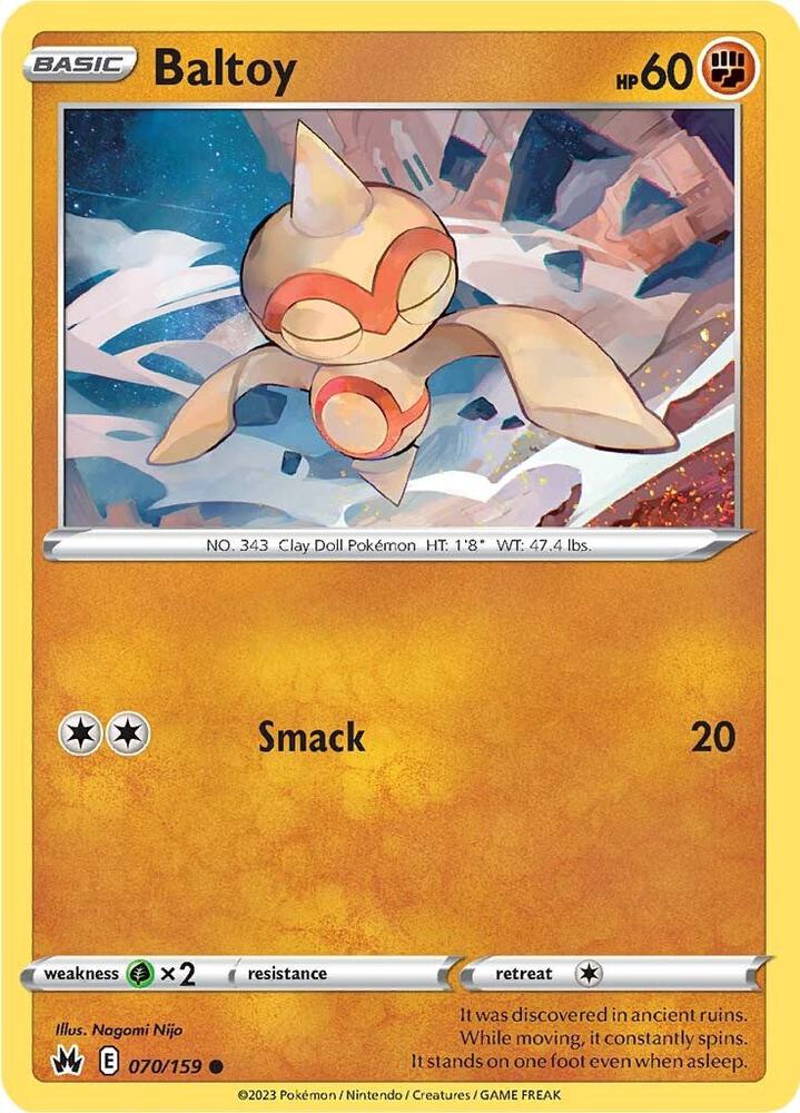 Pokemon Baltoy 70/159 Crown Zenith