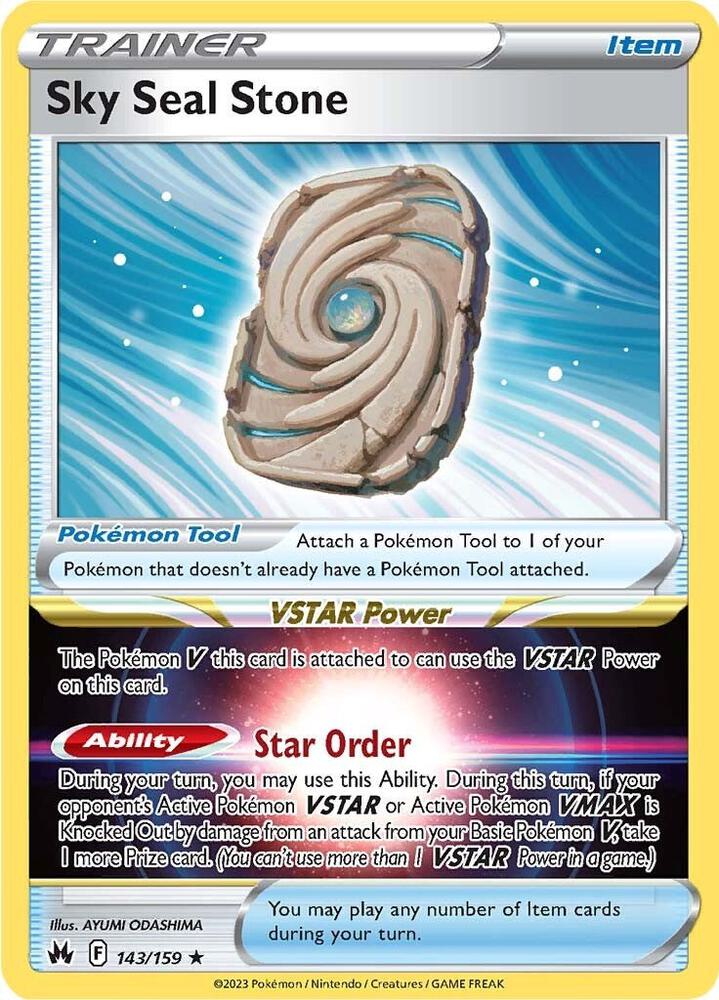 Pokemon Sky Seal Stone 143/159 Crown Zenith