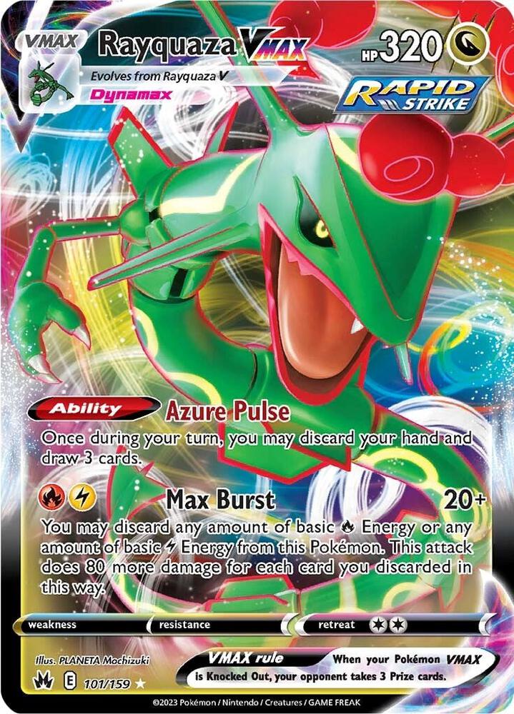 Pokemon Rayquaza VMAX 101/159 Crown Zenith