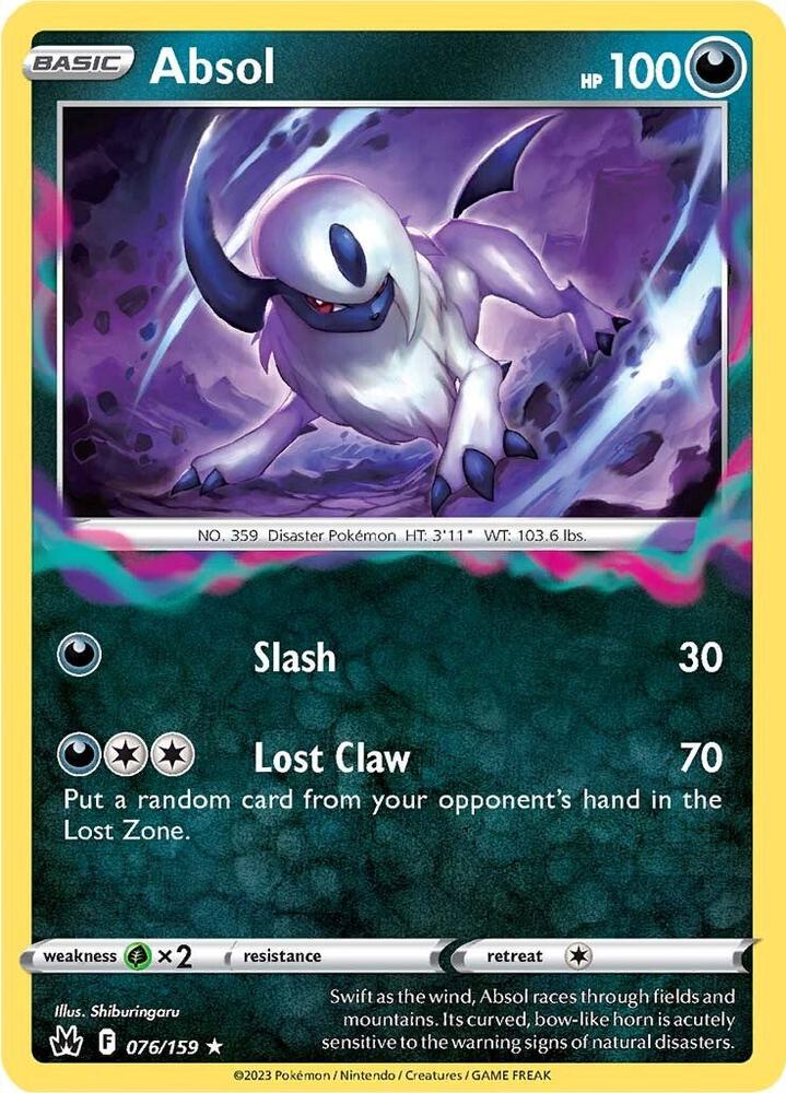 Pokemon Absol 76/159 Crown Zenith