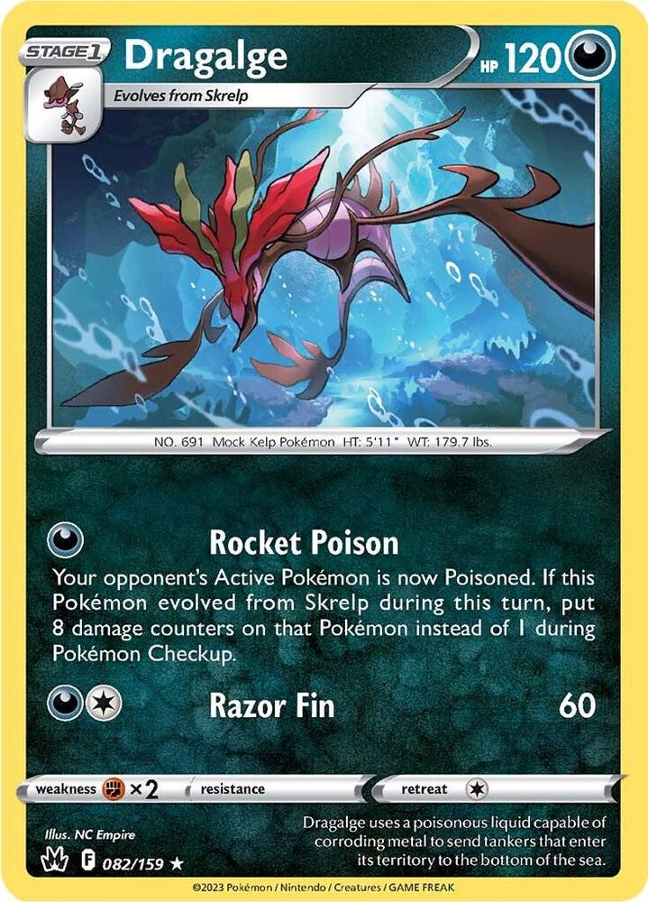 Pokemon Dragalge 82/159 Crown Zenith