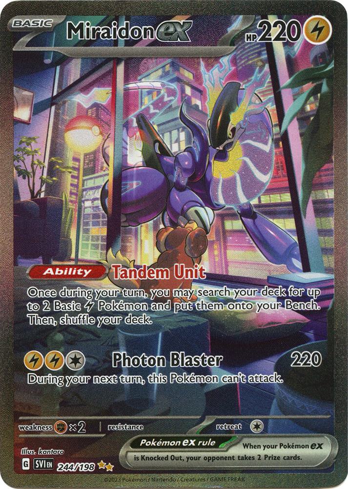 Pokemon Miraidon ex 244/198 Scarlet & Violet